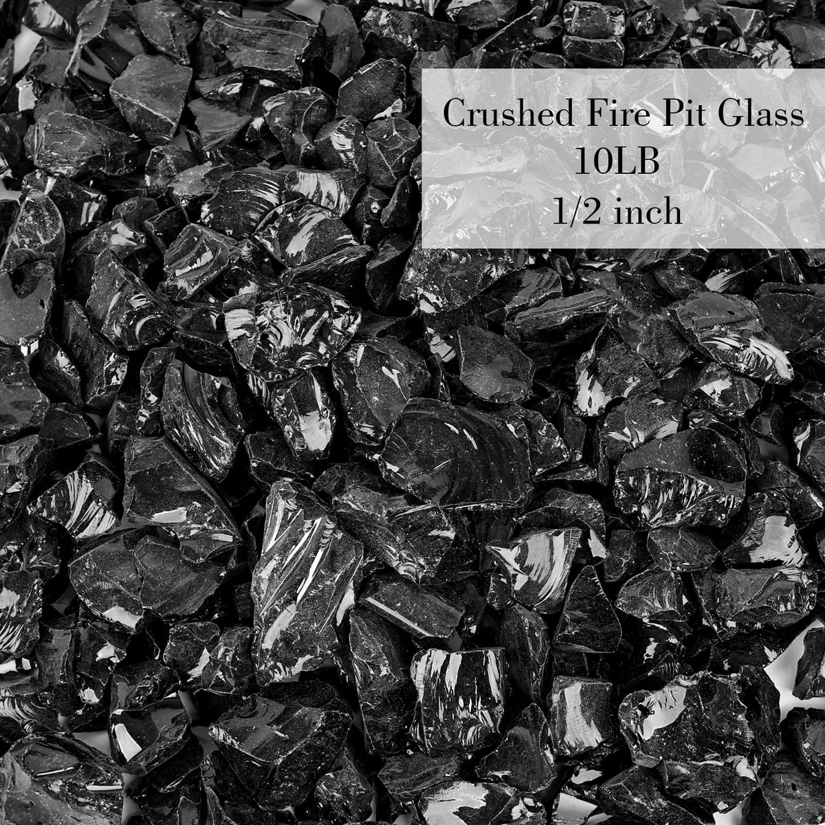 DomeStar 10LB black fire pit glass even-heat-radiation redirects warmth for cozy evenings.