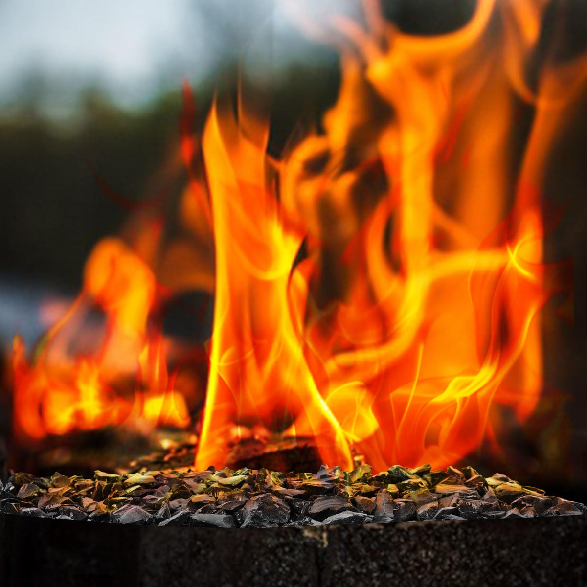 DomeStar 10LB black fire pit glass safety-tempered reduces risk of cracks during operation.