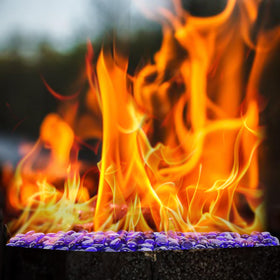 DomeStar indoor-outdoor decor glass suitable for fireplaces, gardens, pools.