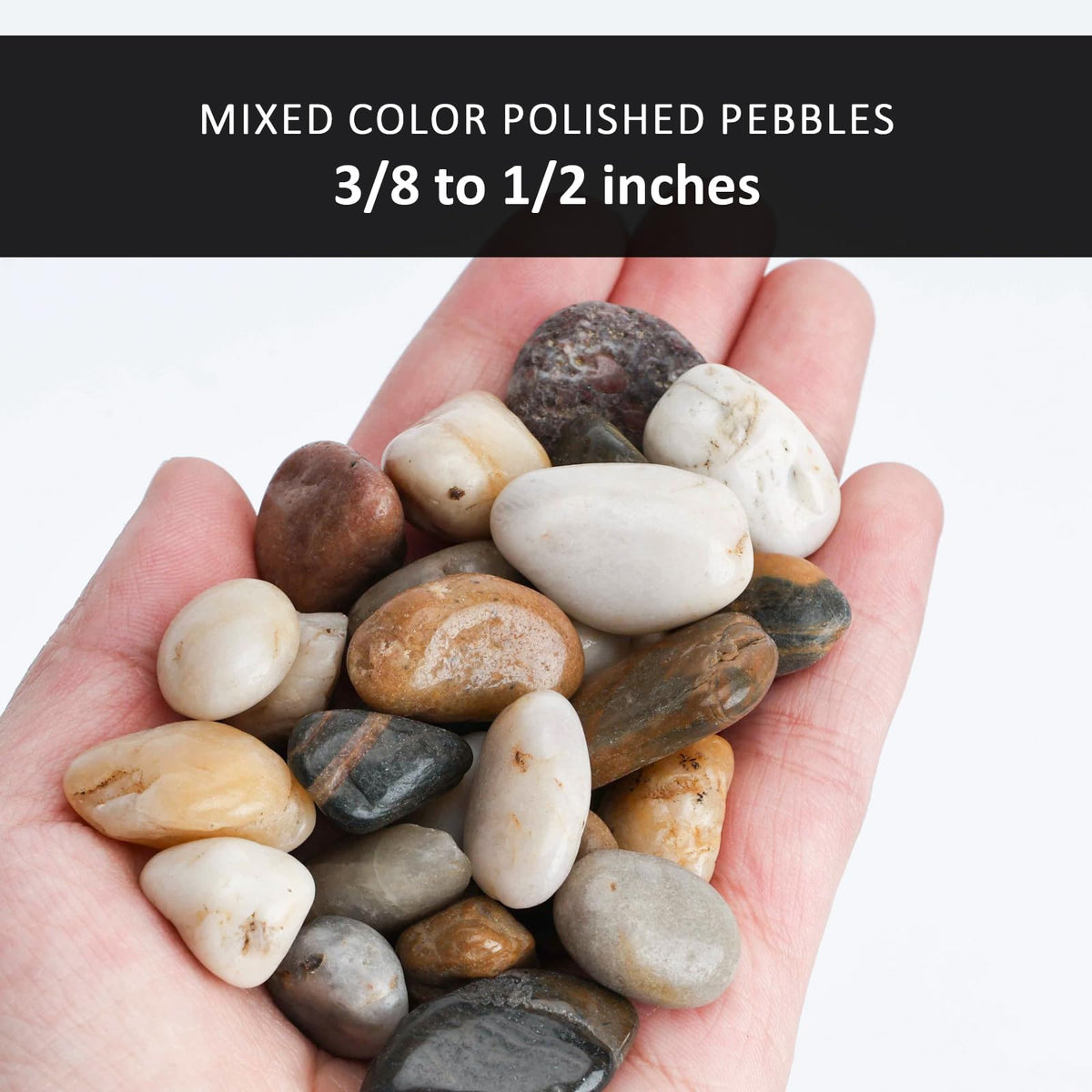 DomeStar River Rocks planter-top decor adds color to pots