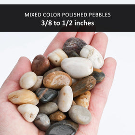DomeStar River Rocks planter-top decor adds color to pots