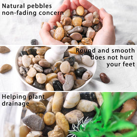 DomeStar river rocks for garden paths and erosion control
