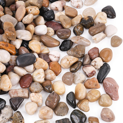 DomeStar River Rocks natural polished pebbles for aquarium decor