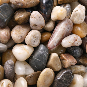 DomeStar River Rocks brown, black, white tones enhance any vase