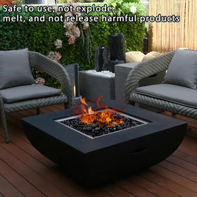 DomeStar safety tempered glass offering durable, clean-burning decorative flames.