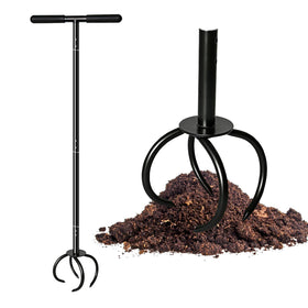 Dometrix Garden Twist Tiller with ergonomic handle enables comfortable tilling