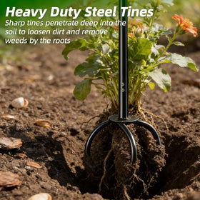 Dometrix Garden Twist Tiller after watering soil improves tilling