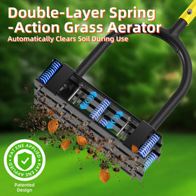 DomiHapi Aerator steel foot plate supports full body weight for easy downward pressure