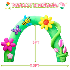 DomKom fast-setup inflatable arch base keeps wind at bay