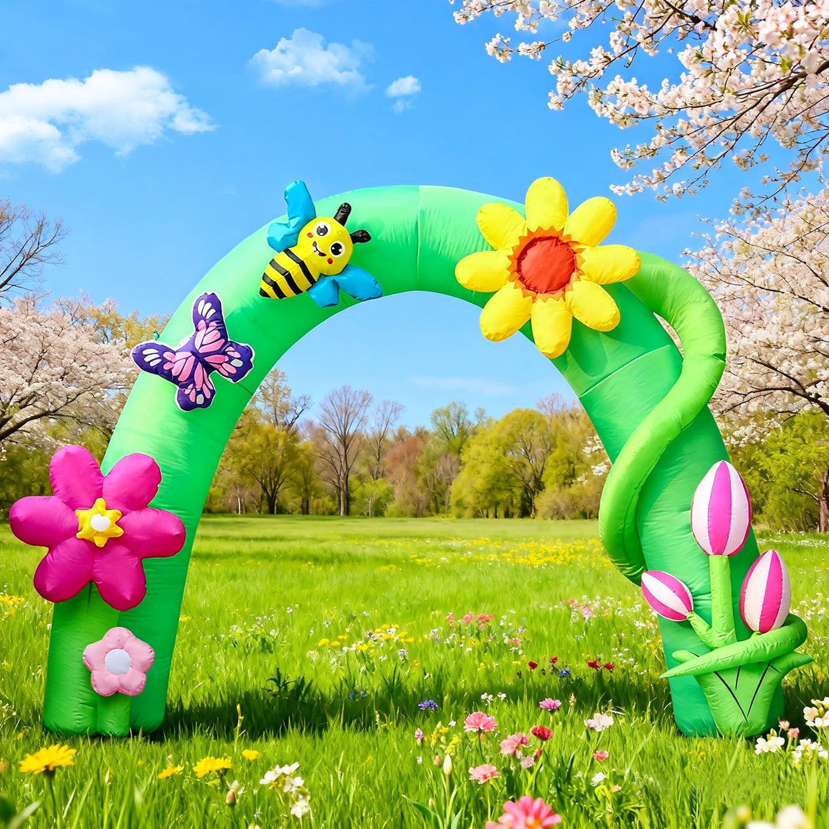 DomKom garden party backdrop for festive occasions