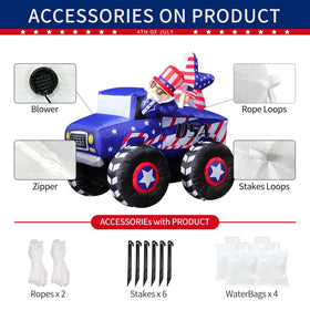 DomKom bright LED lighting creates a festive atmosphere on Fourth of July nights