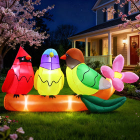 DomKom versatile indoors or outdoors for seasonal cheer.