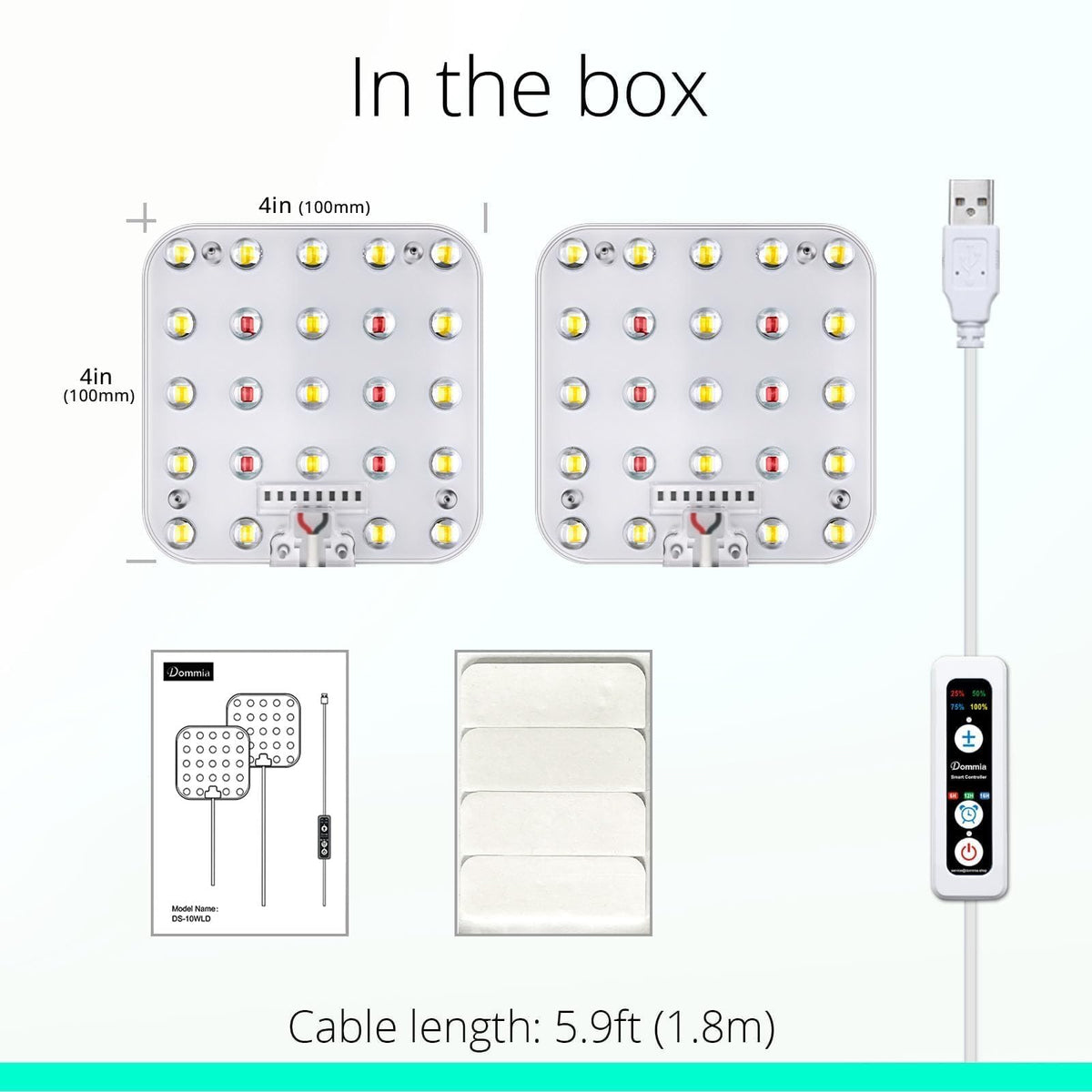 DOMMIA energy-efficient LED plant light blends with home décor.