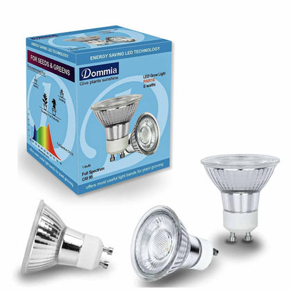 DOMMIA grow light PAR16 spot beam for precise canopy illumination.