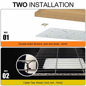 DOMMIA panel grow light compact design fits tight spaces while supporting desk or shelf plants