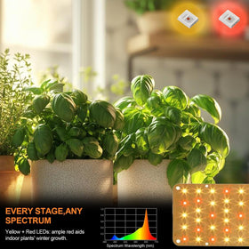 DOMMIA panel grow light emphasizes heat dissipation to keep panels cool near leafy greens