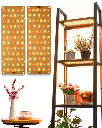 DOMMIA panel grow light under shelf provides even illumination for compact herb setups