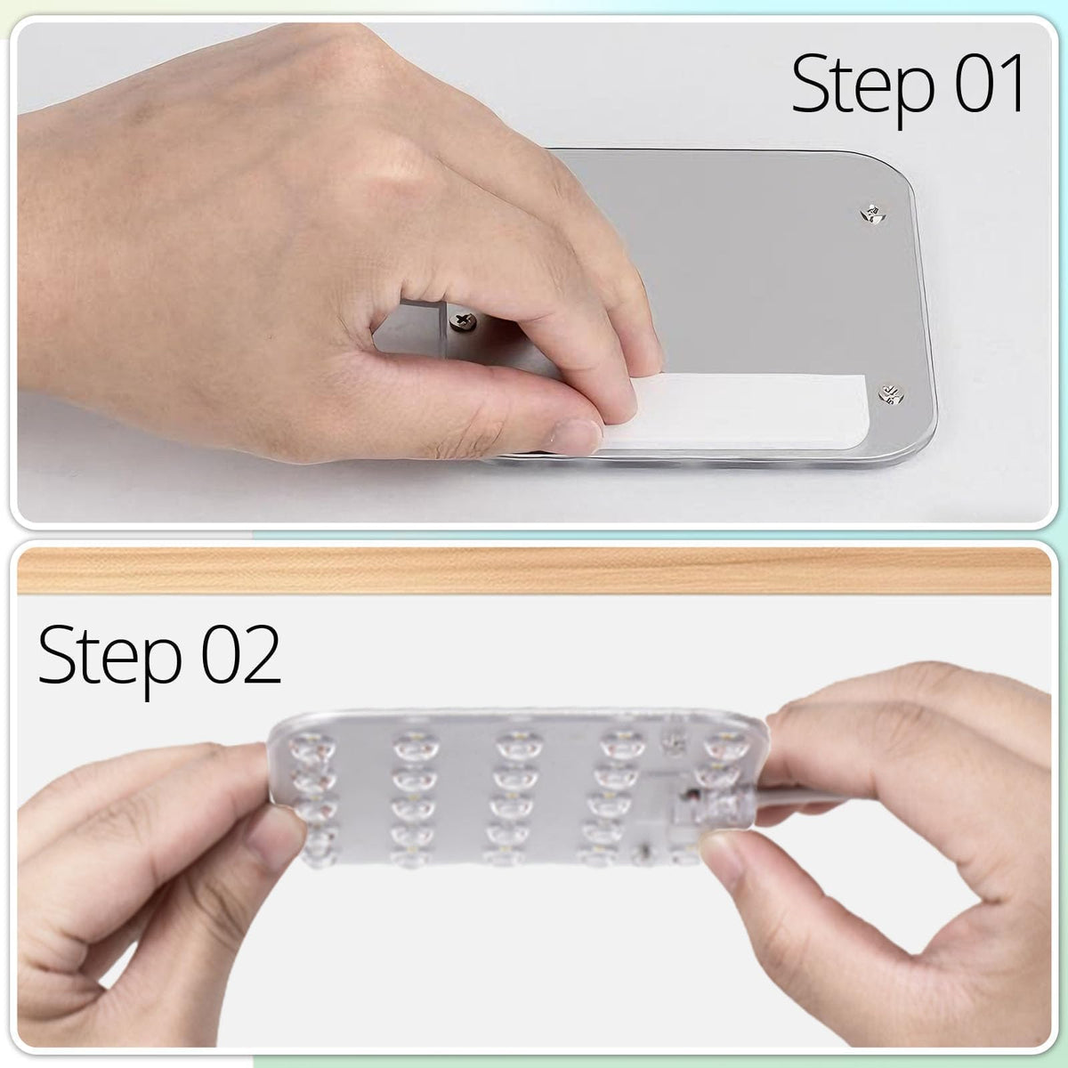 DOMMIA two-panel 10W indoor light supports efficient growth on shelves.