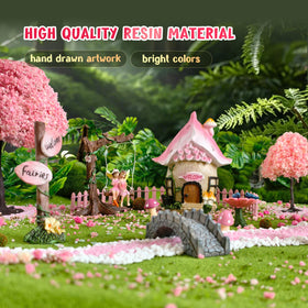 DONABELA fairy swing adds playful motion to any garden or display.