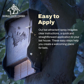 Donaldson Farms natural bat scent helps roosting around garden structures