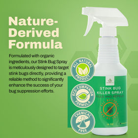 Donaldson Farms Stink Bug Spray unscented formula ideal for sensitive spaces.