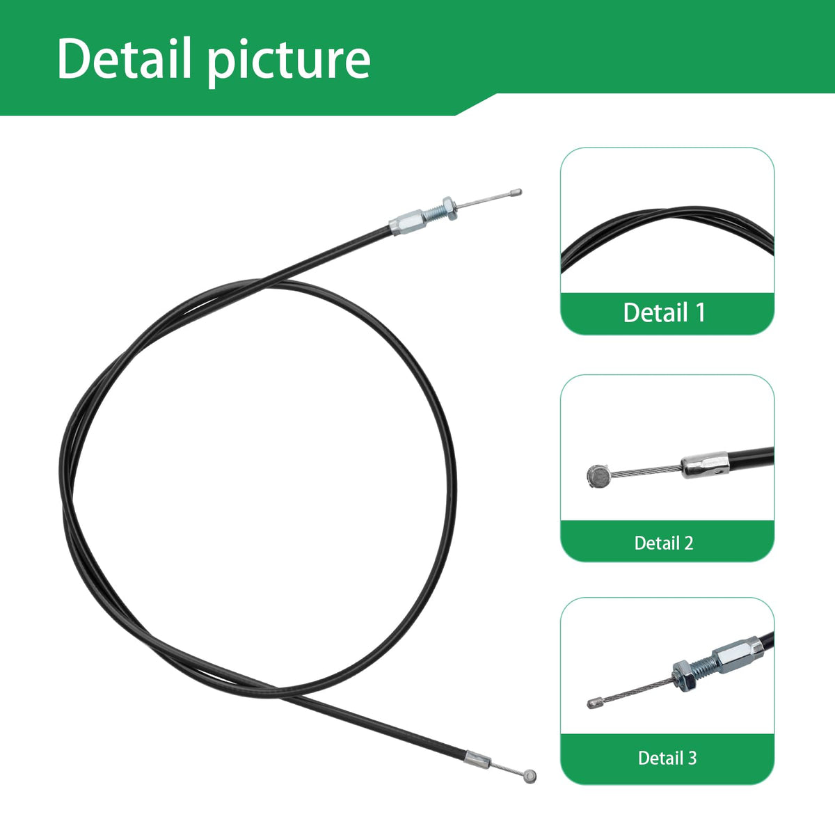 DONFON 14645 throttle cable assembly for MC43 models shows quick replacement