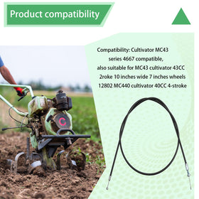 DONFON 14645 throttle cable compatibility list covers MC43 and MC33 models