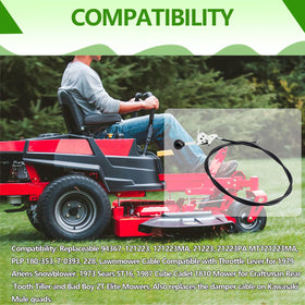 DONFON 60-522 60-inch conduit supports versatile lawn mower compatibility.