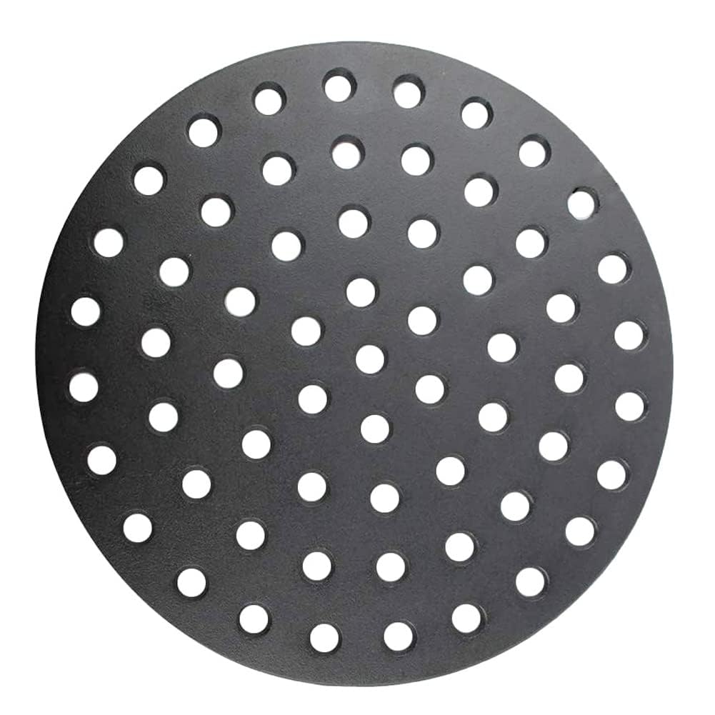 Dongftai 17-inch round fire grate on XL Big Green Egg for even heat distribution
