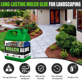 Dongxw spray-ready glue enables clean, mess-free landscape installation.