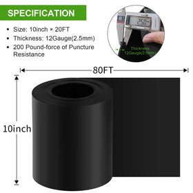 Doniks 10-inch border edging; flexible HDPE barrier fits curved garden beds.