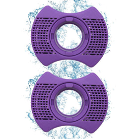 DONJOP Dimension One spa filter purple 2-pack for Vision cartridge improves water clarity.