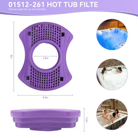 DONJOP spa filter purple 2-pack Vision cartridge reduces chemical odor in spas.
