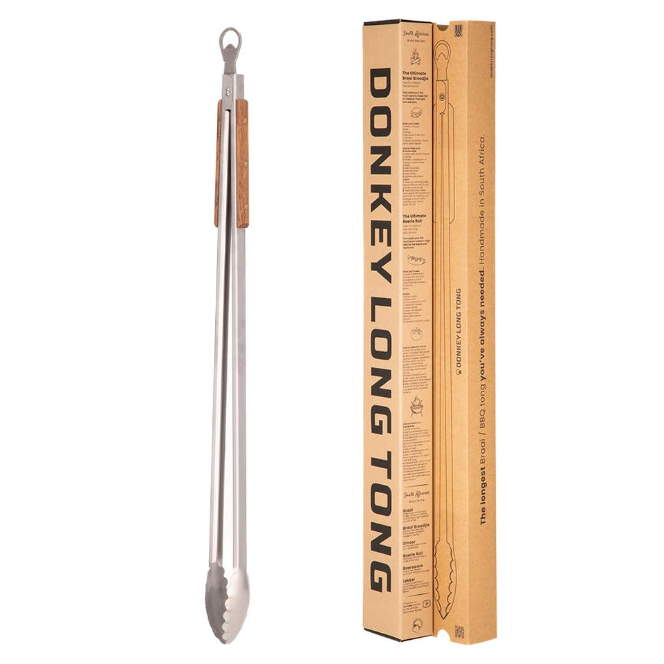 Donkey Long Tong with 32-inch reach for safer firewood handling from a distance.