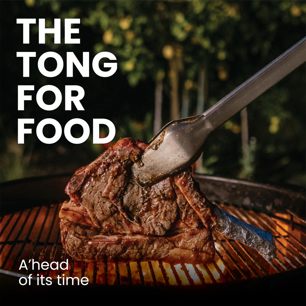 Donkey Long Tong locking slider keeps tongs closed during storage