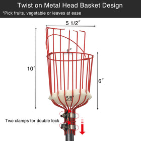 Extendable DonSail pole reaches 35 to 170 inches for tall trees.