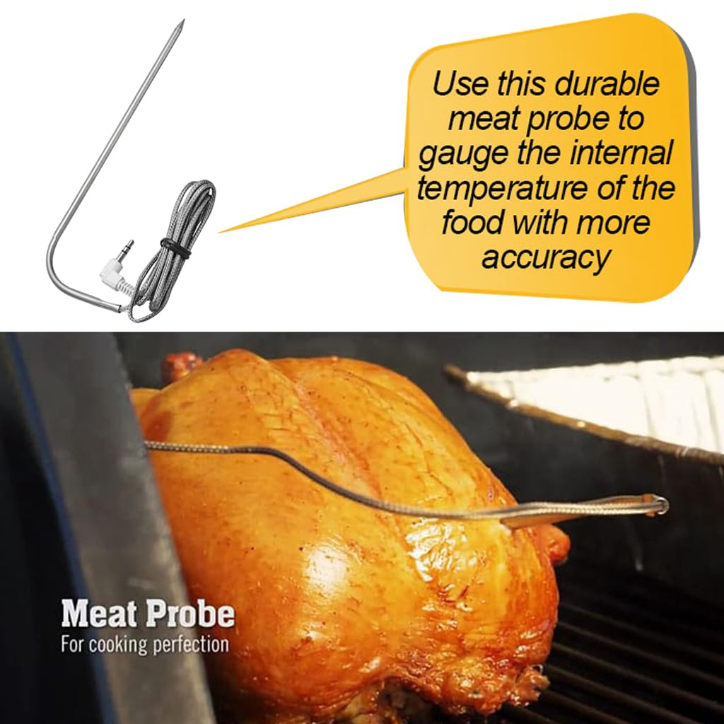 Donsiqizz 48-inch heat-resistant stainless steel lead withstands high grill temps.
