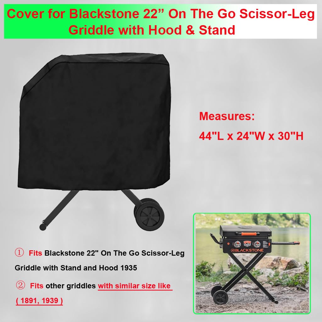 DONSIQIZZ cover for stand and hood 22-inch fits Blackstone comfortably