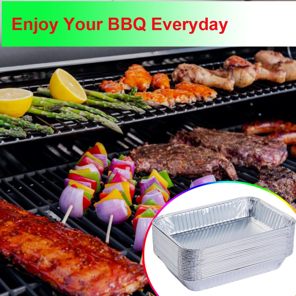 DONSIQIZZ disposable grease trays simplify post-grill cleanup.