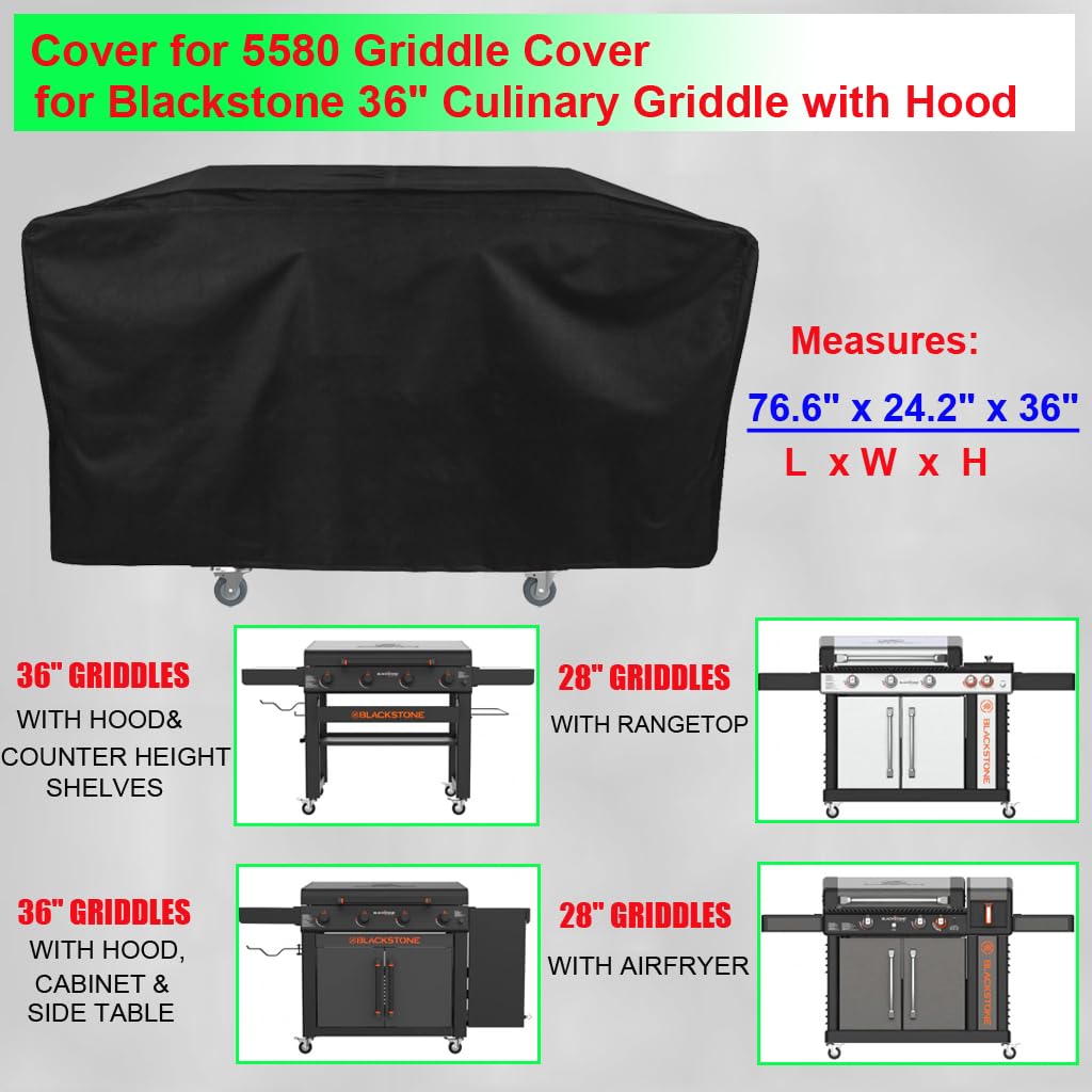 DONSIQIZZ waterproof cover shields against rain and dust during outdoor cooking