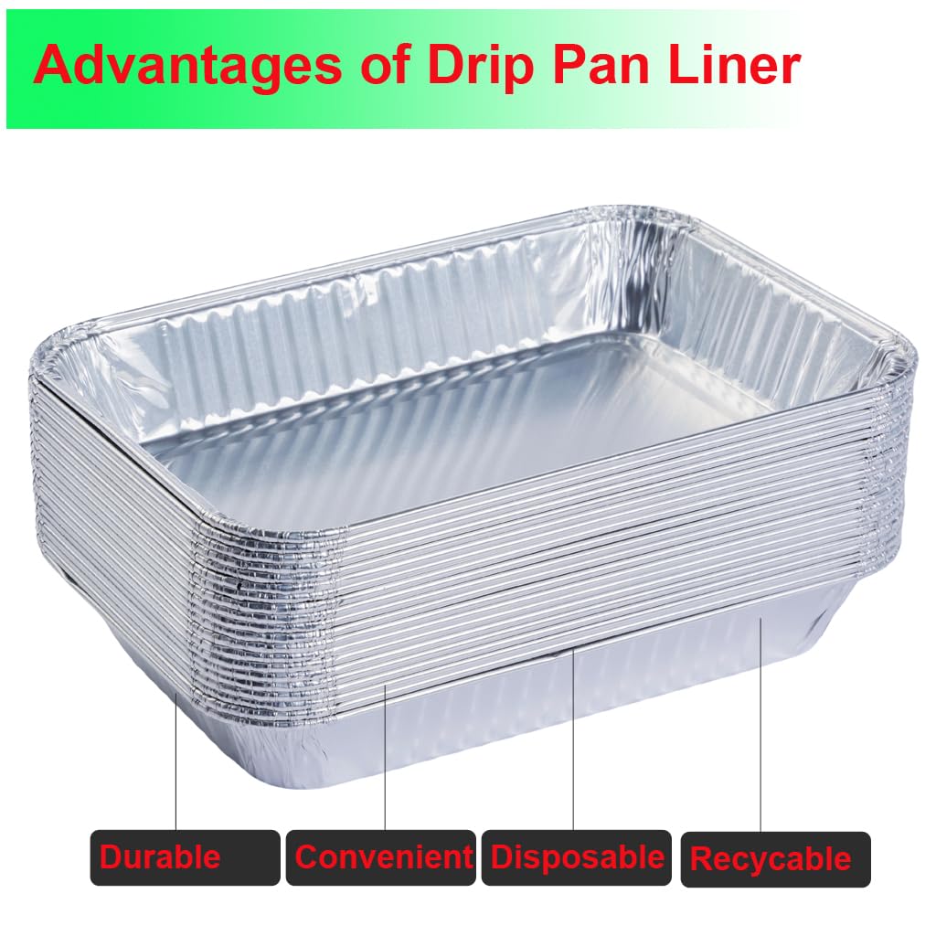 DONSIQIZZ grill drip pans for Traveler streamline disposal and prep.