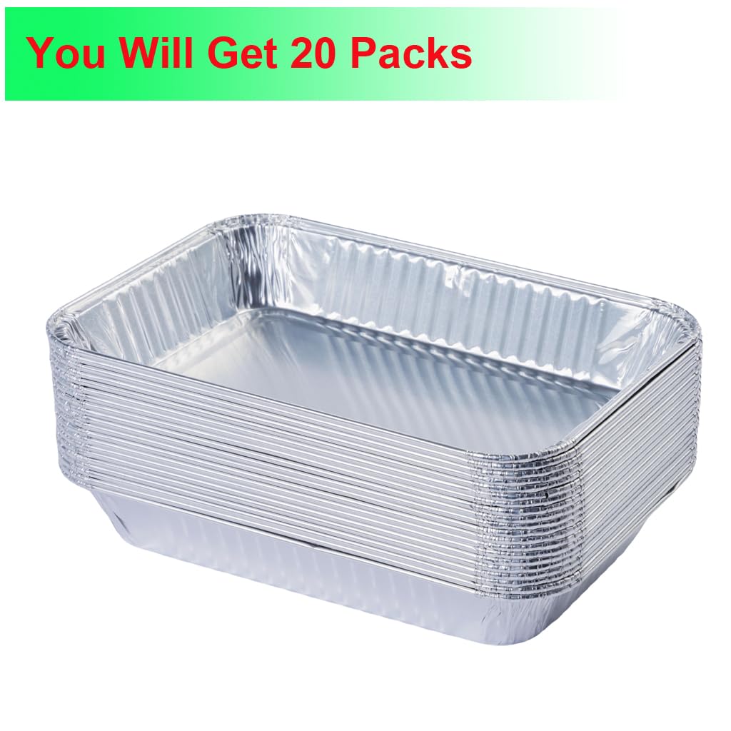 DONSIQIZZ heavy-duty aluminum liners provide sturdy, recyclable support.