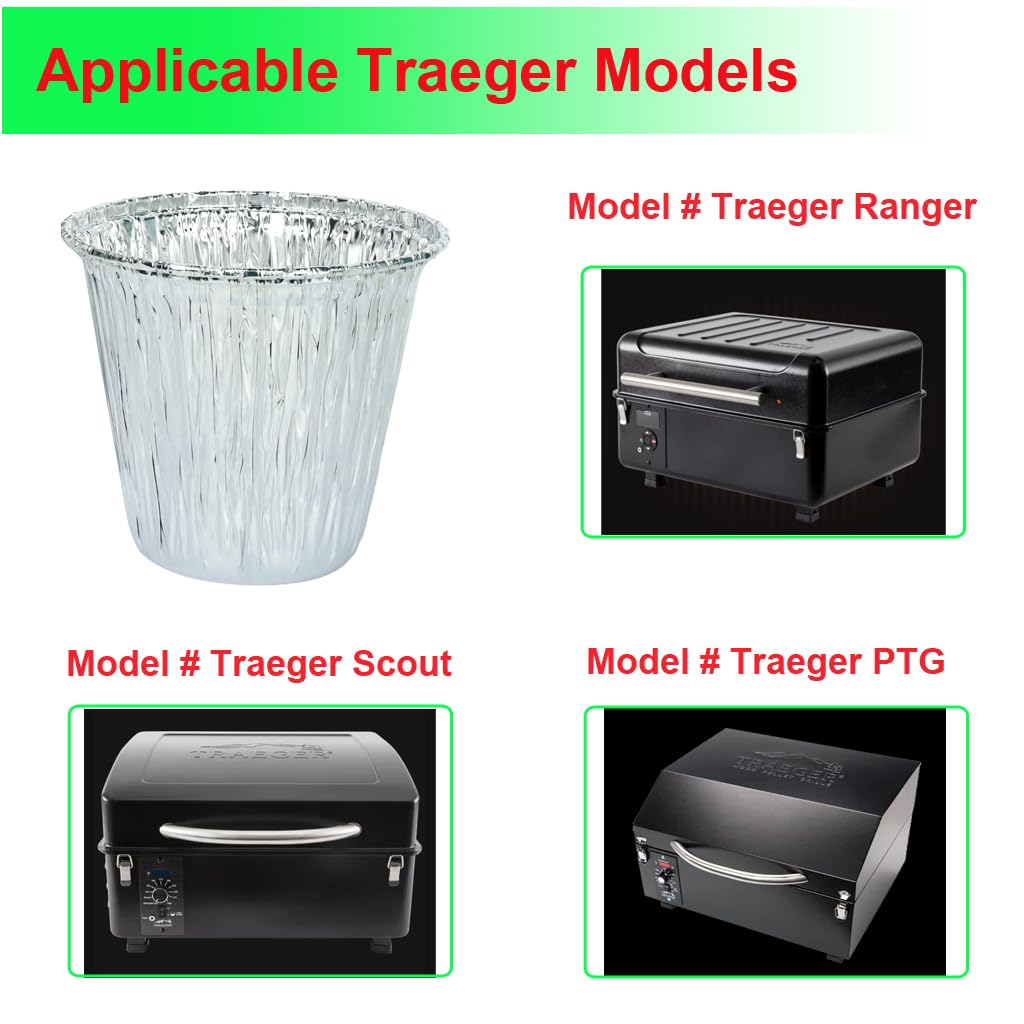 DONSIQIZZ mini grease bucket liner for PTG Grills contains oil and debris during use