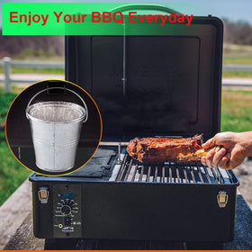 DONSIQIZZ oil-resistant aluminum liner prevents leaks while grilling