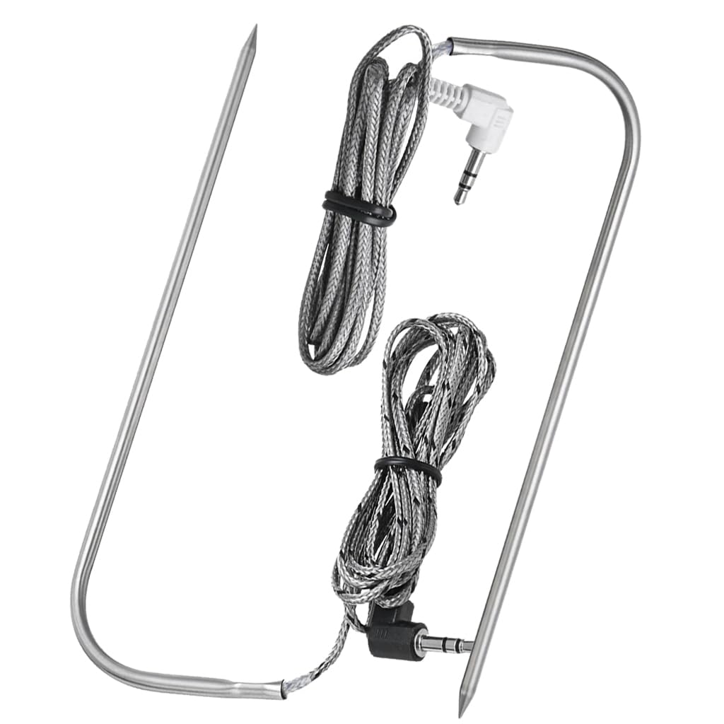Donsiqizz replacement meat probe for Traeger with 3.5mm plug; two-pack.