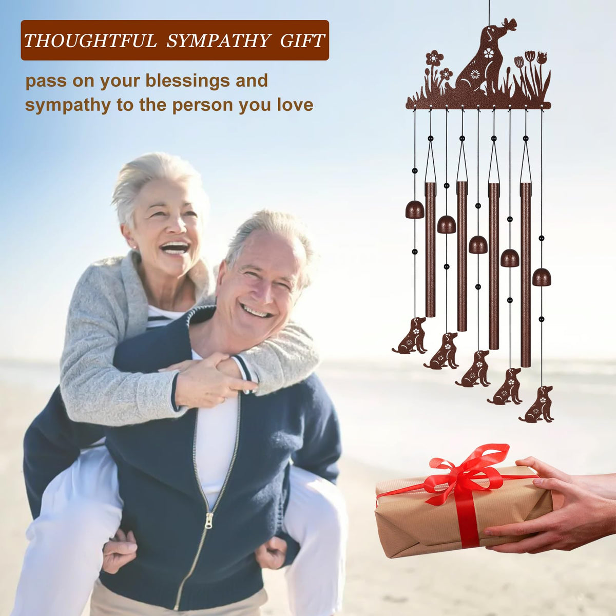 Doogarden hummingbird wind chimes memorial gift soothes hearts with gentle memorial tones.