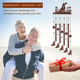 Doogarden hummingbird wind chimes memorial gift soothes hearts with gentle memorial tones.