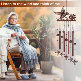 Doogarden hummingbird wind chimes porch ornament inspires peaceful moments al fresco.