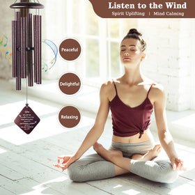 Doopeer condolence wind chime pairs well with a thoughtful sympathy card