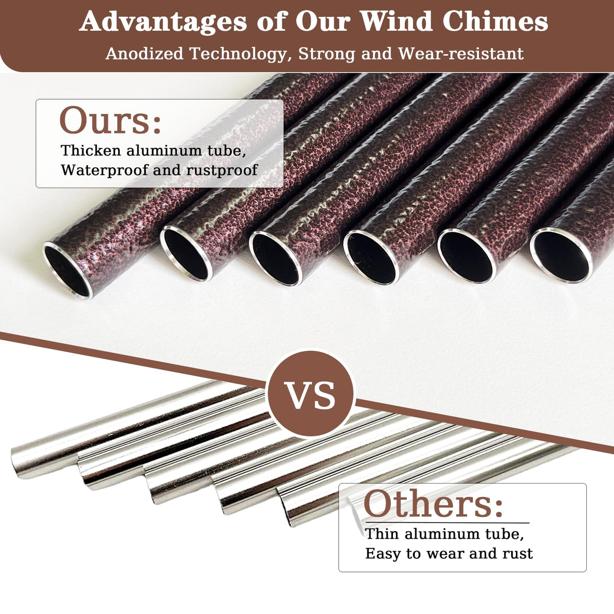 Doopeer 32-inch aluminum tubes are durable and weather-resistant for year-round use.